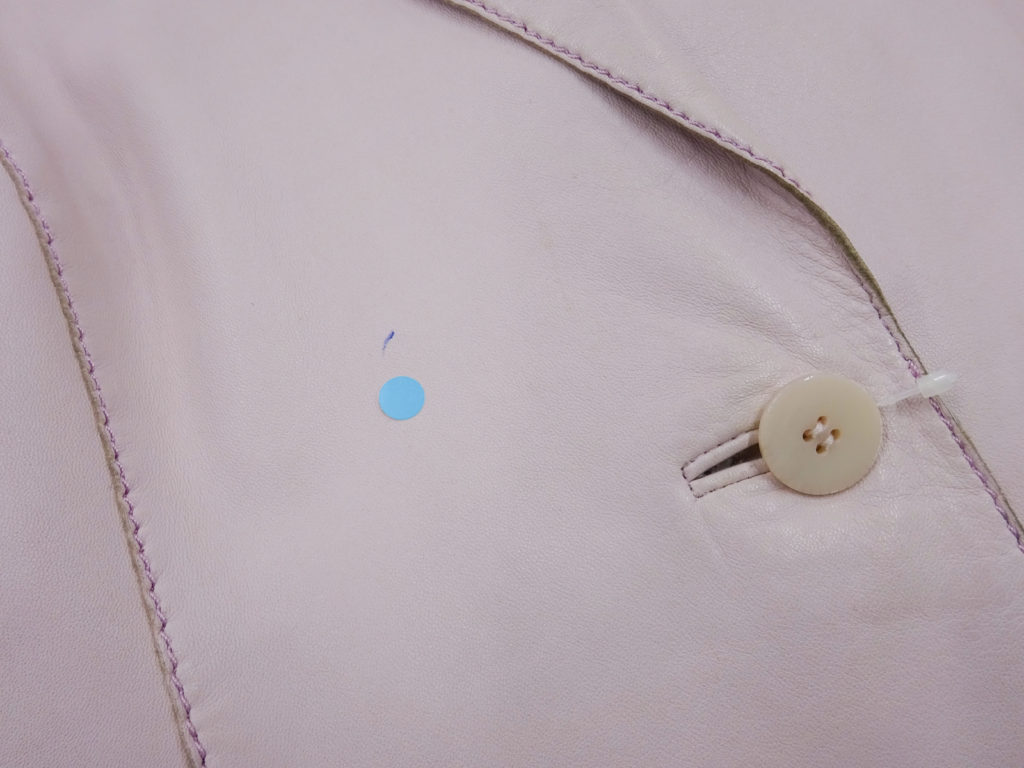 ノーブランドレザージャケット染み抜き9