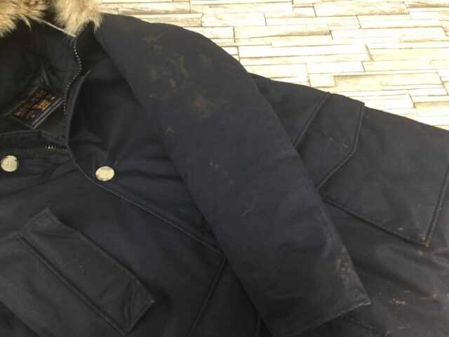 ウールリッチモッズコートクリーニング4