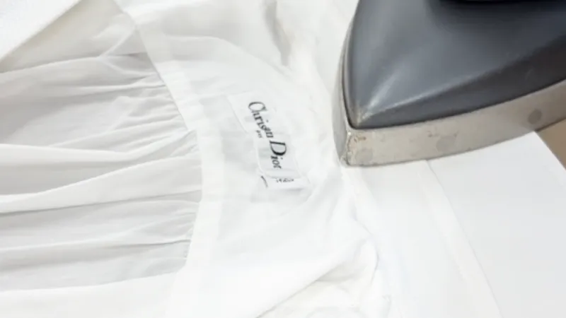 Diorシャツワンピースアイロン