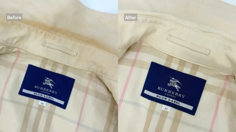 バーバリートレンチコートクリーニング