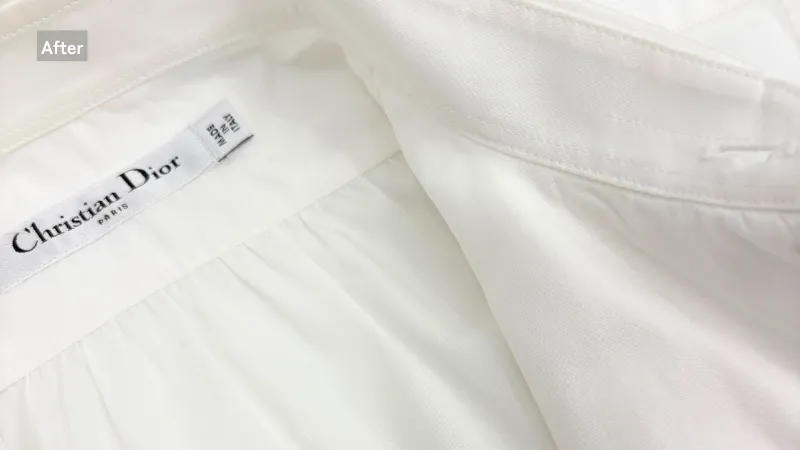 Diorシャツワンピースクリーニング