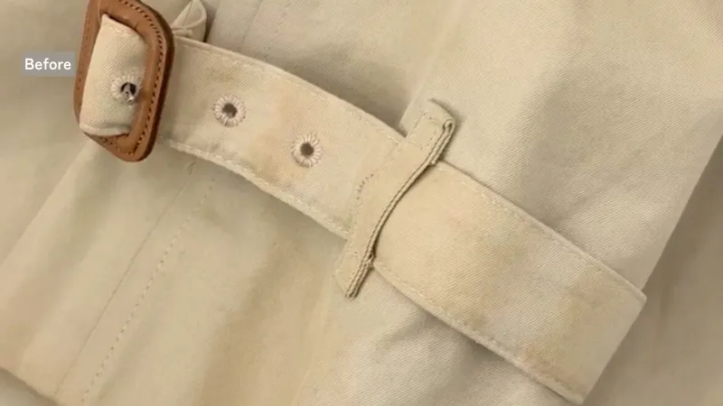 バーバリートレンチコートクリーニング