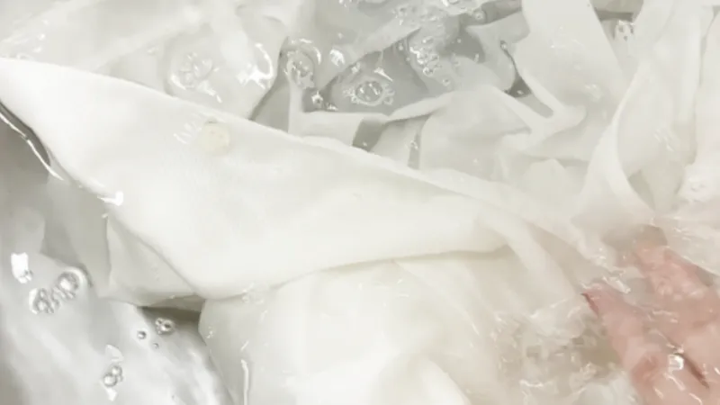 Diorシャツワンピース洗い