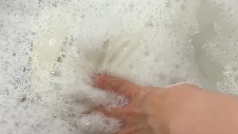 フェンディ麻ワンピースクリーニング