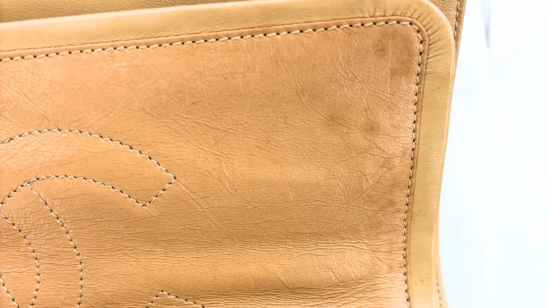 CHANEL革キルティングバッグ鞄クリーニング水洗い